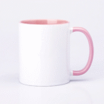 Baby Pink-White Ceramic 11Oz 3 Tone Colour Mug