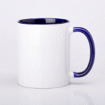 T-Blue-White Ceramic 11Oz 3 Tone Colour Mug - Image 3