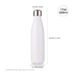 Sublimation Water Bottles Blanks White Stainless Steel Tumbler Vacuum Flasks - Image 3