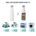 Sublimation Water Bottles Blanks White Stainless Steel Tumbler Vacuum Flasks - Image 6