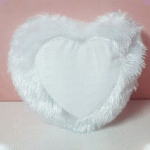 Fur Heart Sublimation Cushion #FHC12 - Image 7